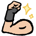 En arm som visar upp sin bicepsmuskel